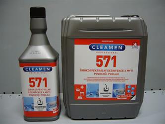 CLEAMEN 571 concentrate širokospektrální dezinfekce a mytí povrchů, podlah