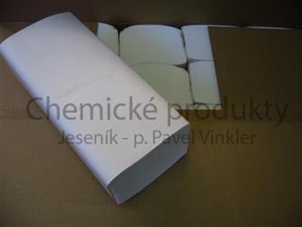 Papírové ručníky Z-Z 2-vrstvé bílé Economy