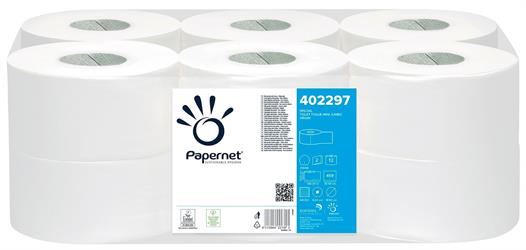 Toaletní papír Jumbo 19,5cm Papernet, 2-vrstvý, celulóza (402297)